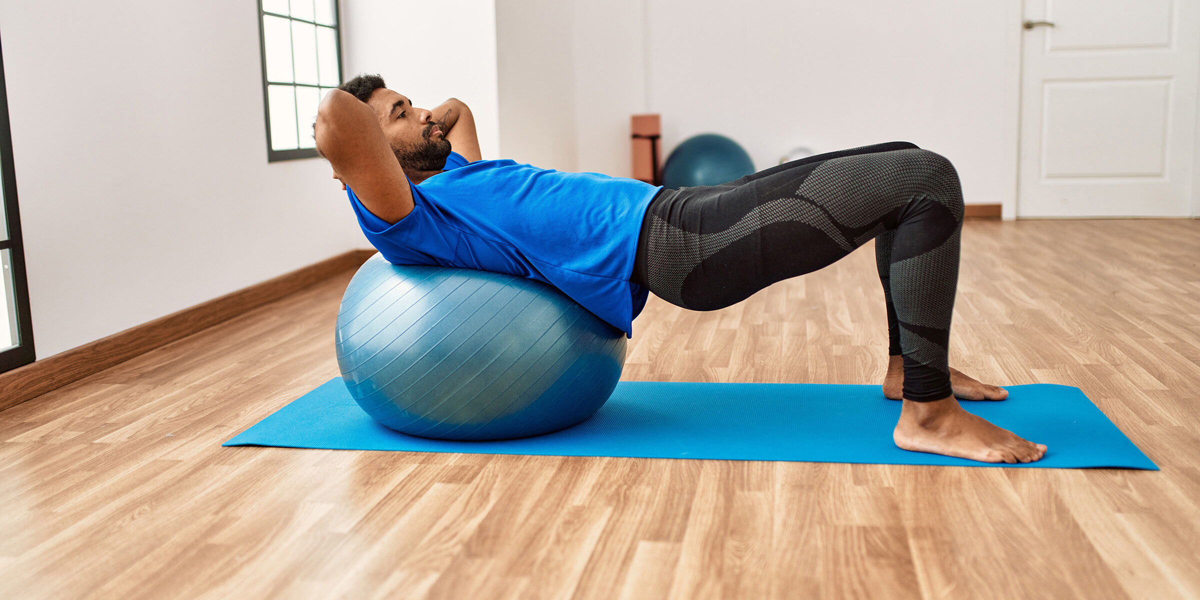 exercising man