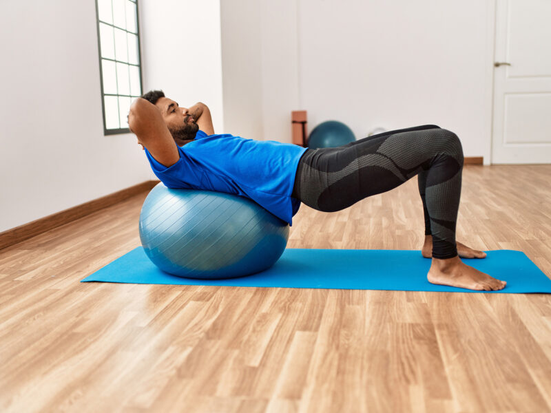 exercising man